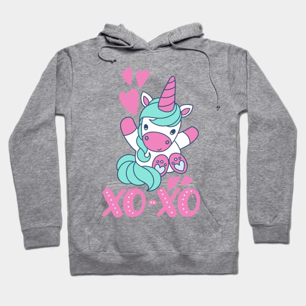 Xo-xo Unicorn Hoodie by Mashmuh